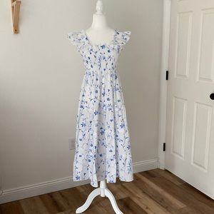 Hill House Home Ellie Nap Dress in Blue Botanical